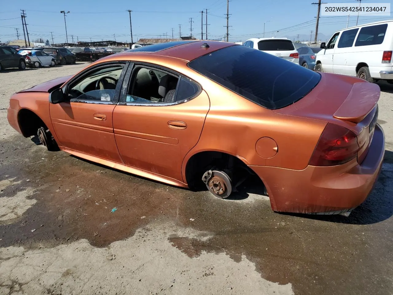 2004 Pontiac Grand Prix Gt2 VIN: 2G2WS542541234047 Lot: 50532374