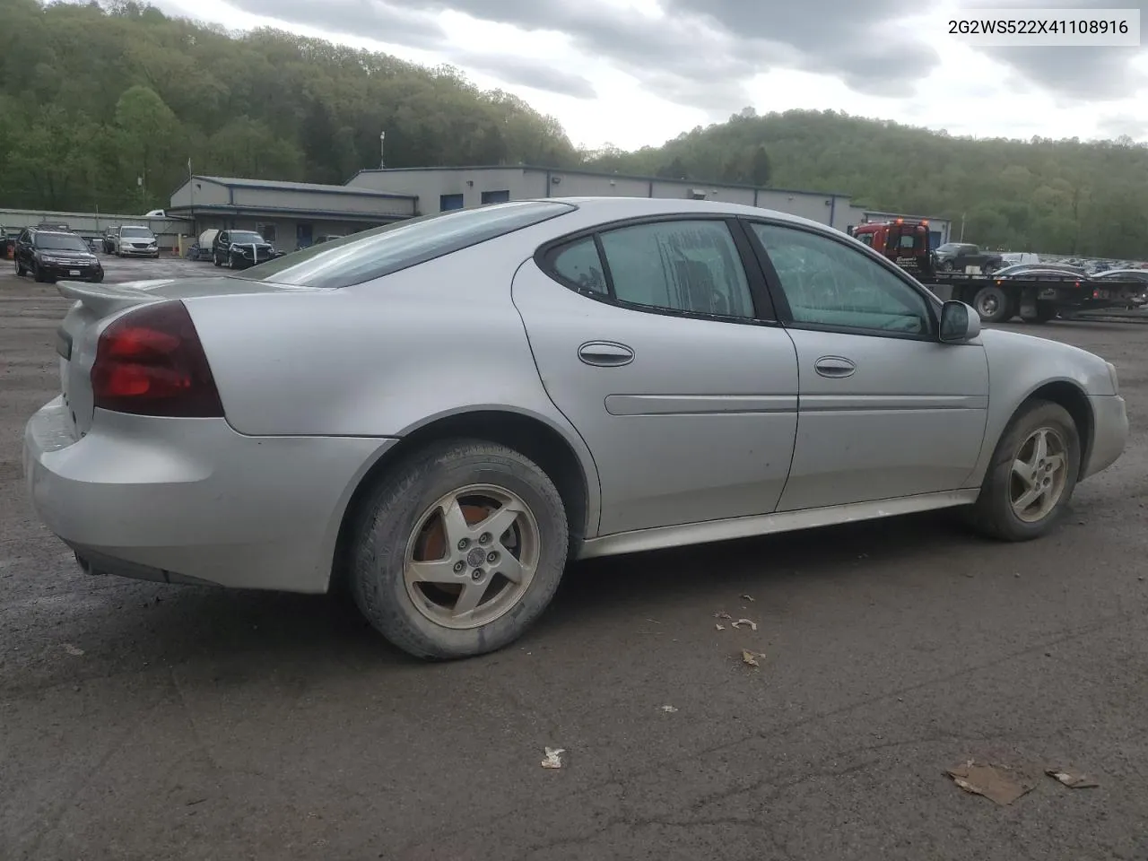 2004 Pontiac Grand Prix Gt2 VIN: 2G2WS522X41108916 Lot: 53063654