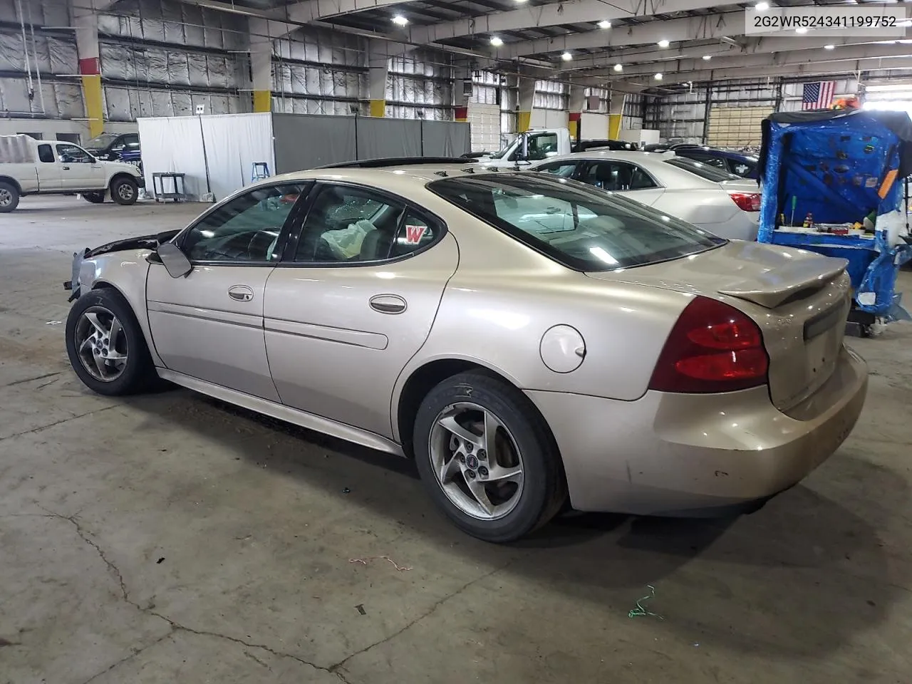 2004 Pontiac Grand Prix Gtp VIN: 2G2WR524341199752 Lot: 53295164