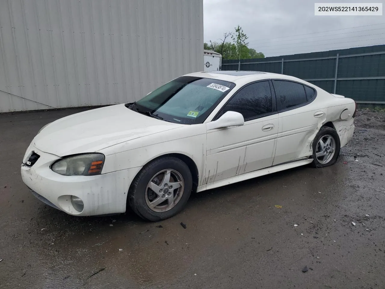 2004 Pontiac Grand Prix Gt2 VIN: 2G2WS522141365429 Lot: 53843874