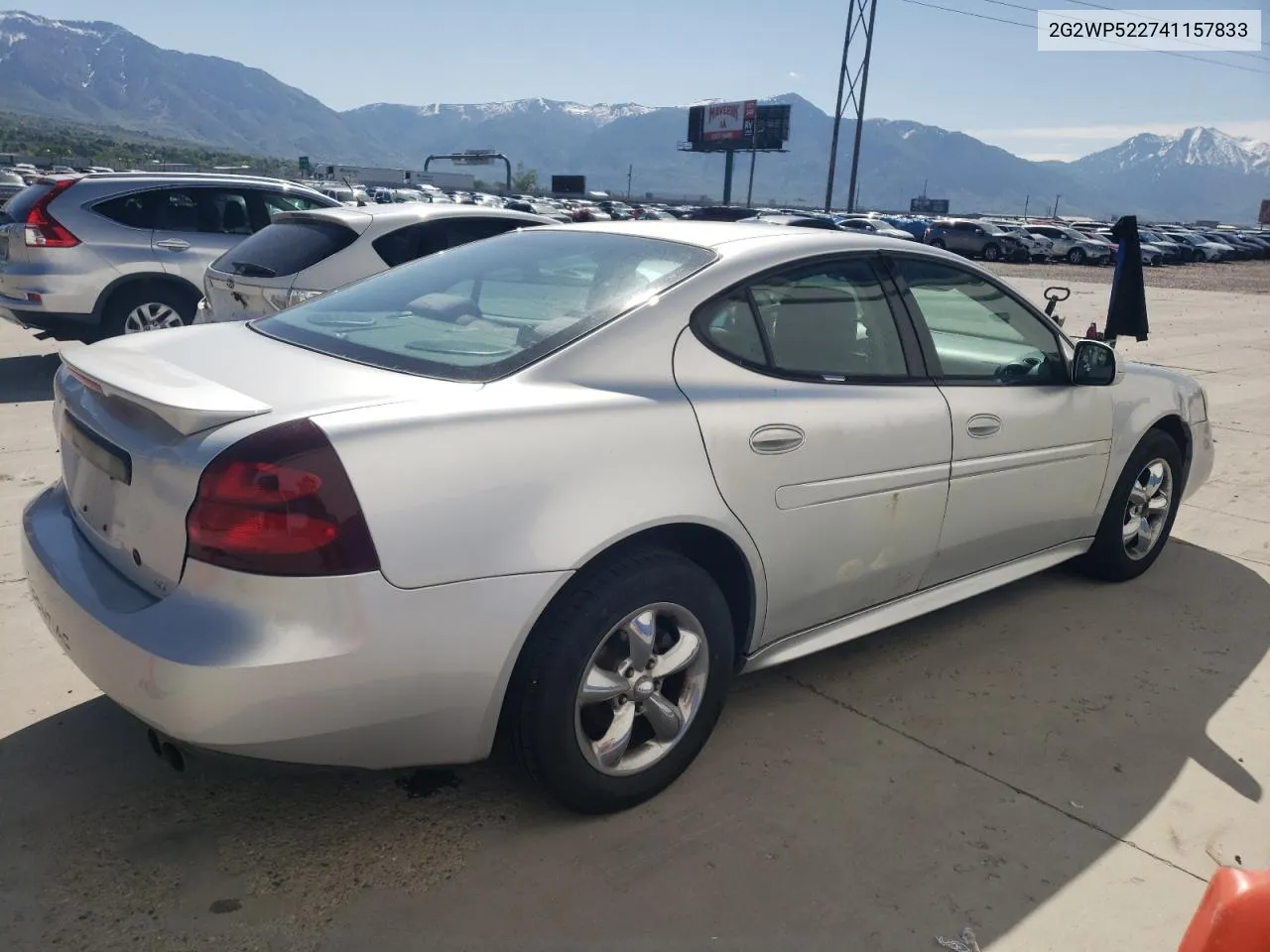 2004 Pontiac Grand Prix Gt VIN: 2G2WP522741157833 Lot: 55046994