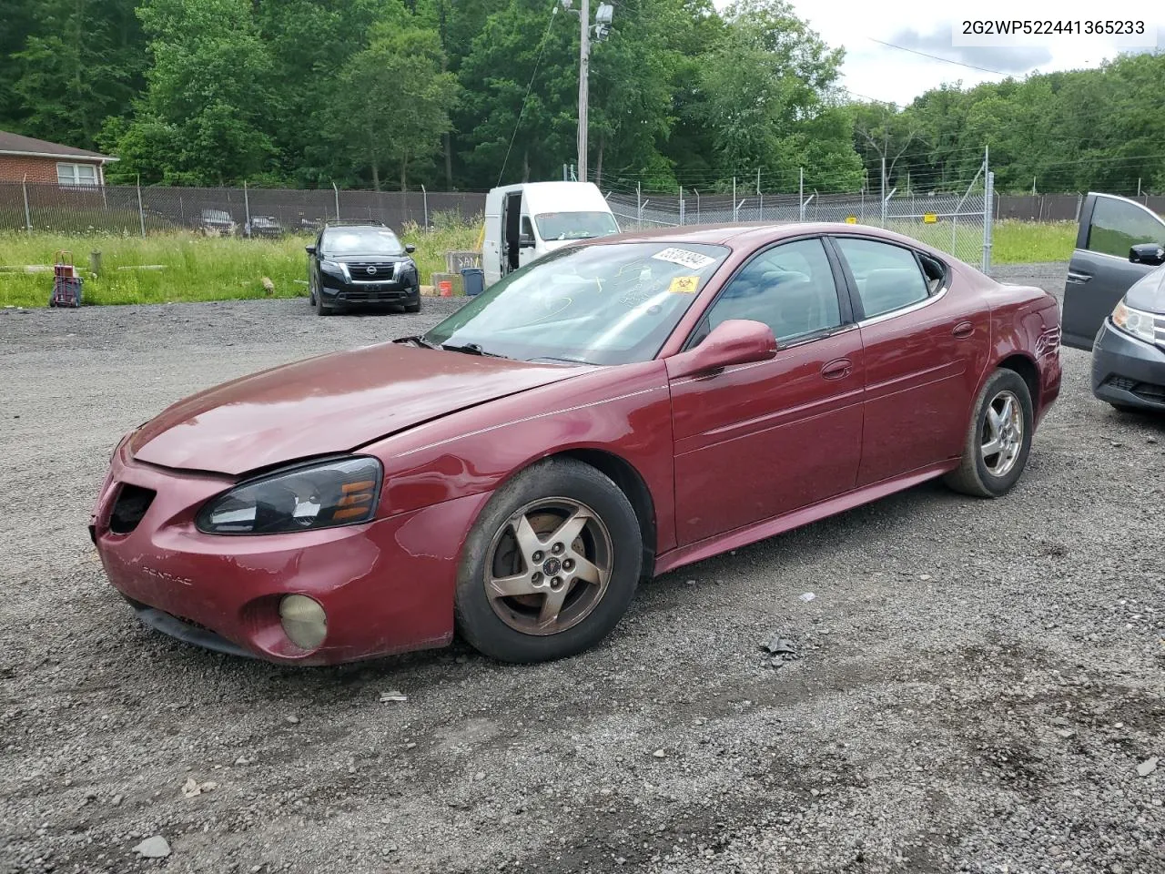 2004 Pontiac Grand Prix Gt VIN: 2G2WP522441365233 Lot: 55304994