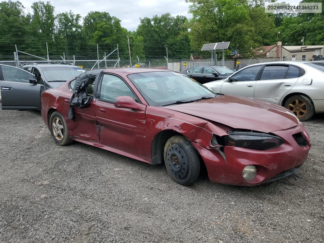 2G2WP522441365233 2004 Pontiac Grand Prix Gt