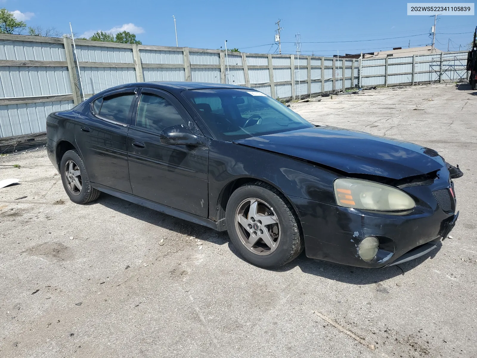 2004 Pontiac Grand Prix Gt2 VIN: 2G2WS522341105839 Lot: 56141424