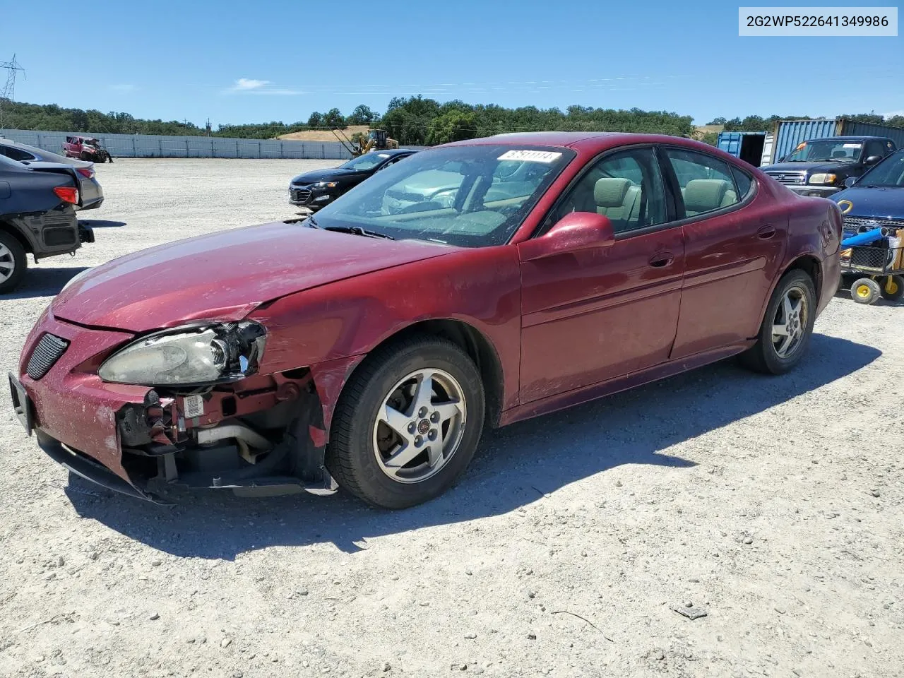 2004 Pontiac Grand Prix Gt VIN: 2G2WP522641349986 Lot: 57511114