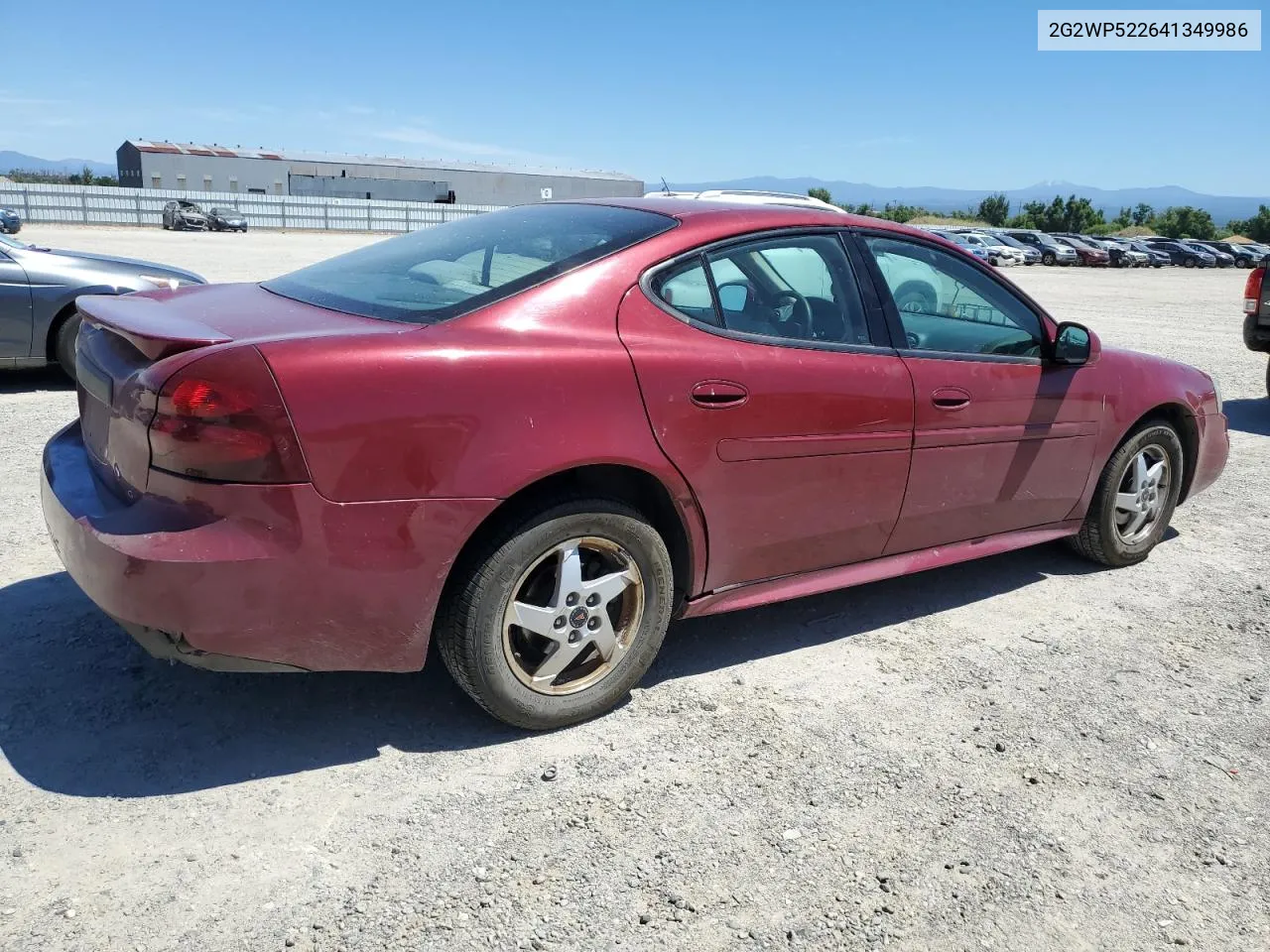 2004 Pontiac Grand Prix Gt VIN: 2G2WP522641349986 Lot: 57511114