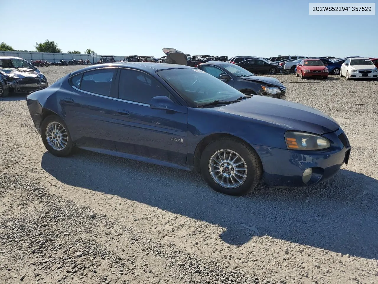 2004 Pontiac Grand Prix Gt2 VIN: 2G2WS522941357529 Lot: 58764494