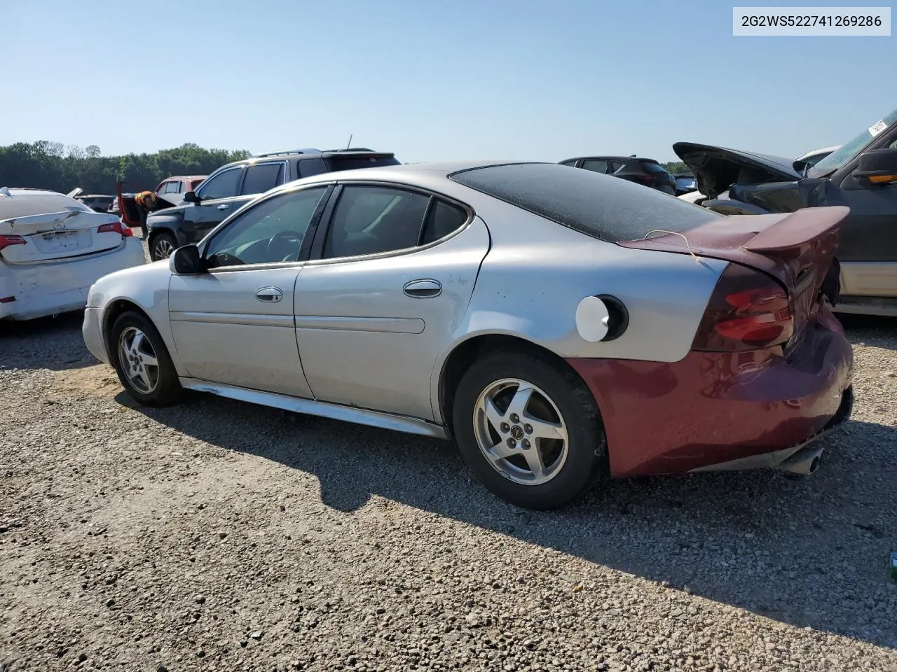 2004 Pontiac Grand Prix Gt2 VIN: 2G2WS522741269286 Lot: 58945514