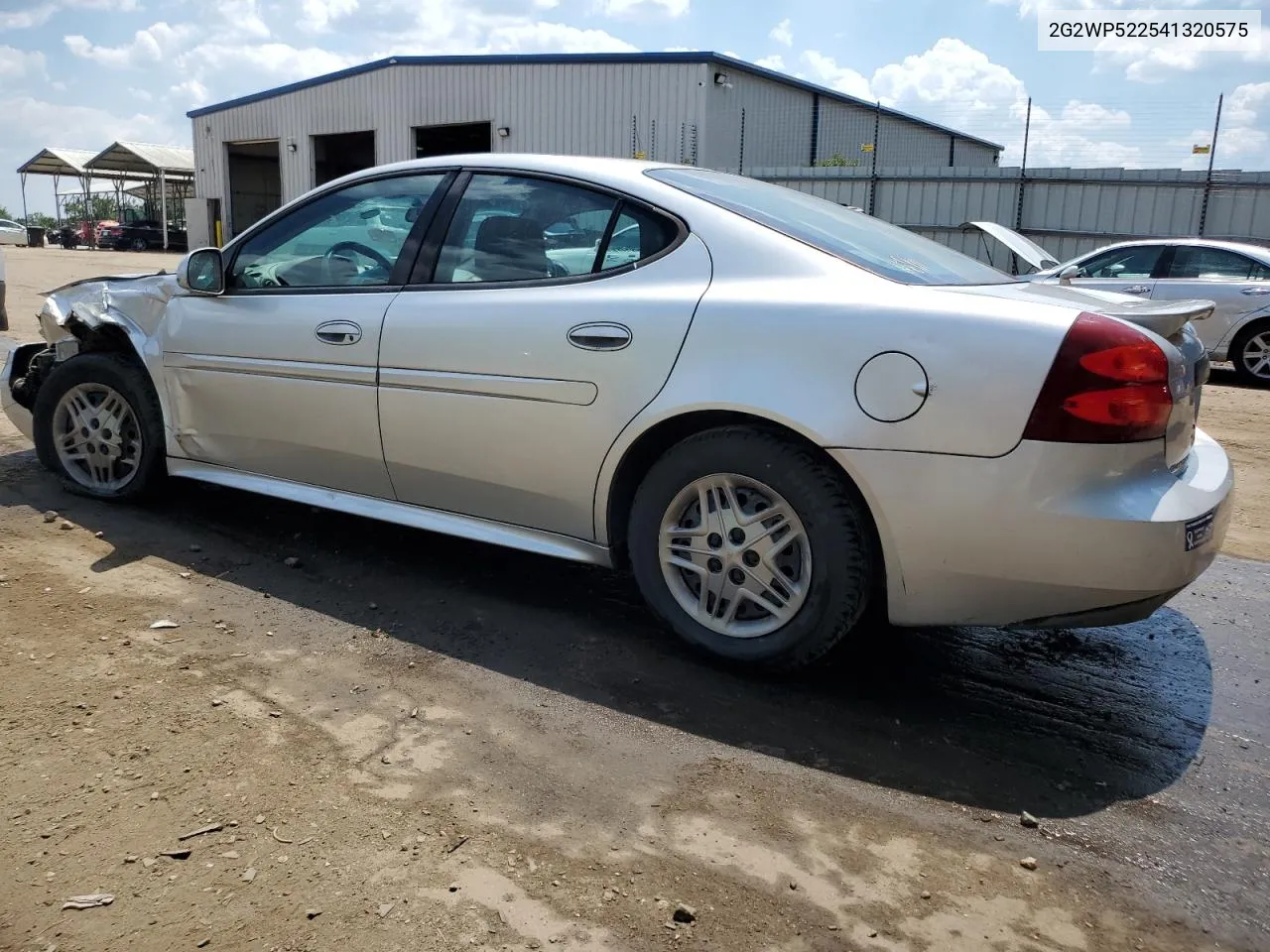 2004 Pontiac Grand Prix Gt VIN: 2G2WP522541320575 Lot: 59111024