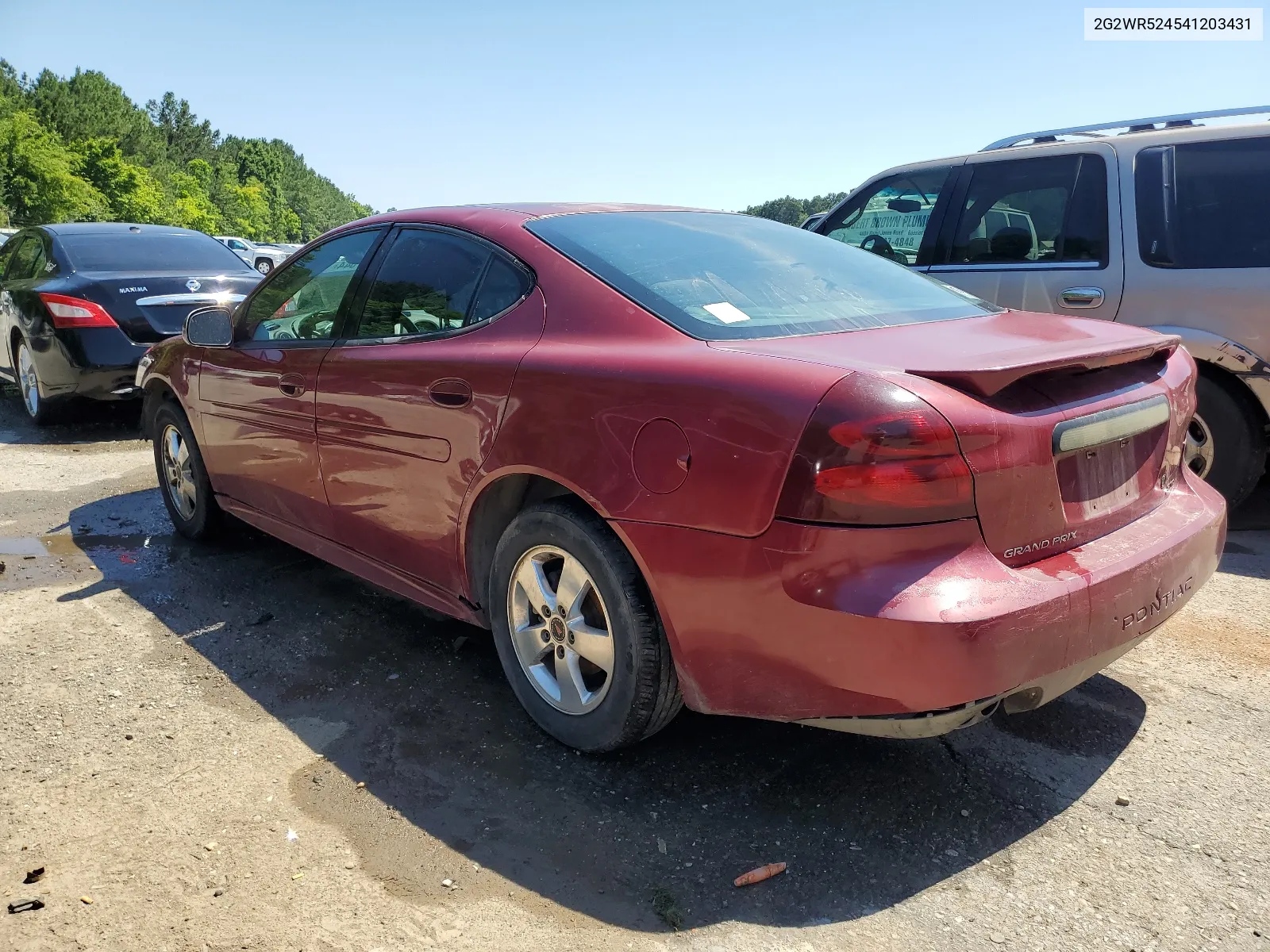 2004 Pontiac Grand Prix Gtp VIN: 2G2WR524541203431 Lot: 59227044