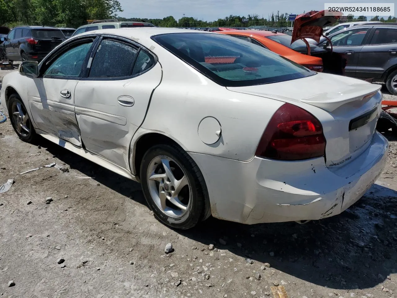 2004 Pontiac Grand Prix Gtp VIN: 2G2WR524341188685 Lot: 61122844