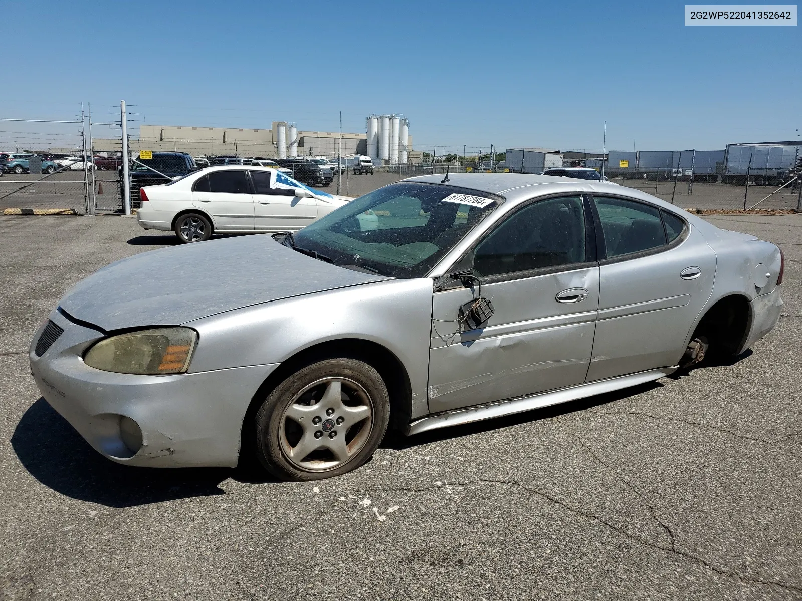 2004 Pontiac Grand Prix Gt VIN: 2G2WP522041352642 Lot: 61787284