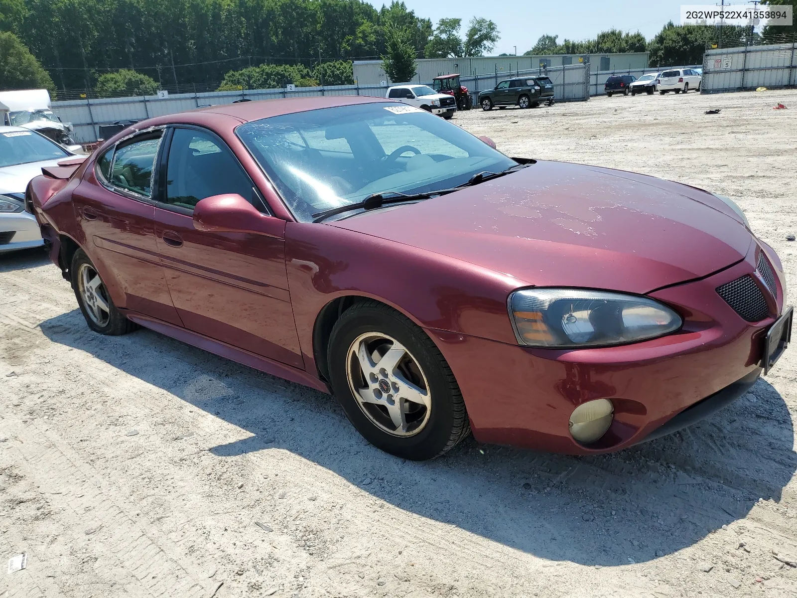 2004 Pontiac Grand Prix Gt VIN: 2G2WP522X41353894 Lot: 62796114