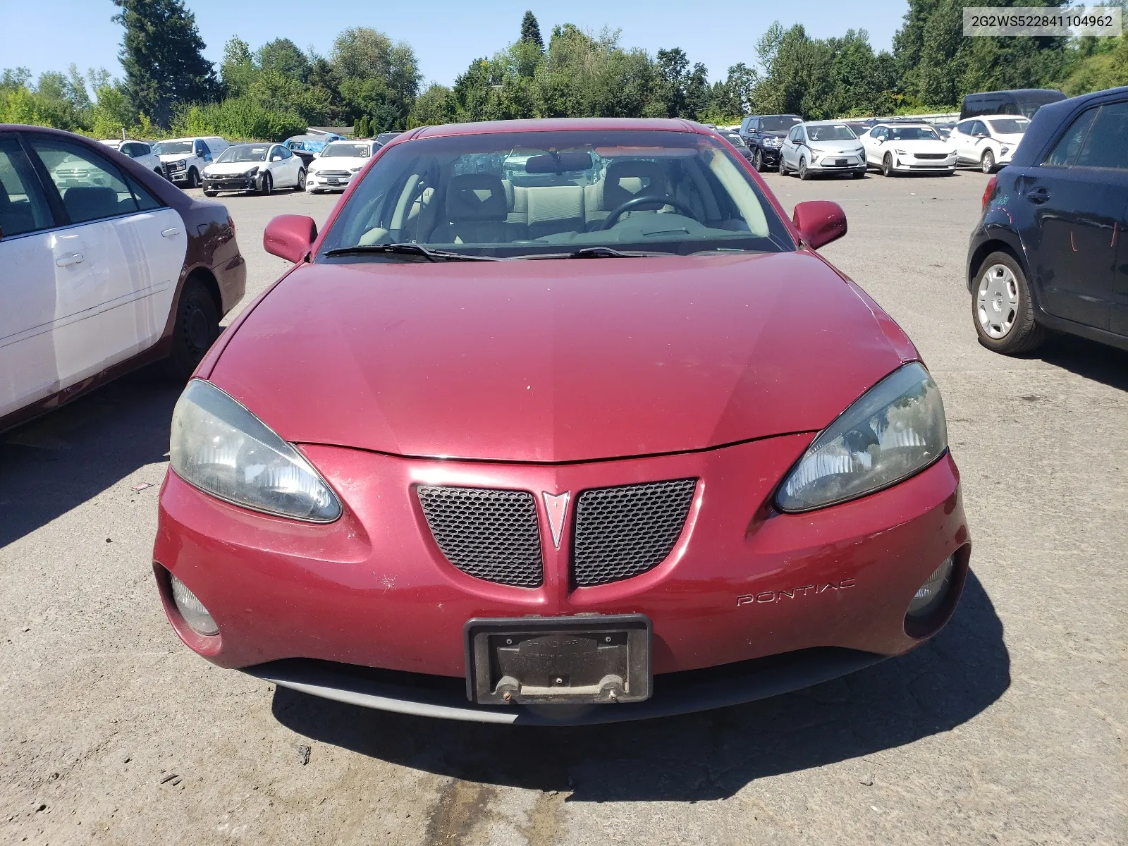 2004 Pontiac Grand Prix Gt2 VIN: 2G2WS522841104962 Lot: 63865894