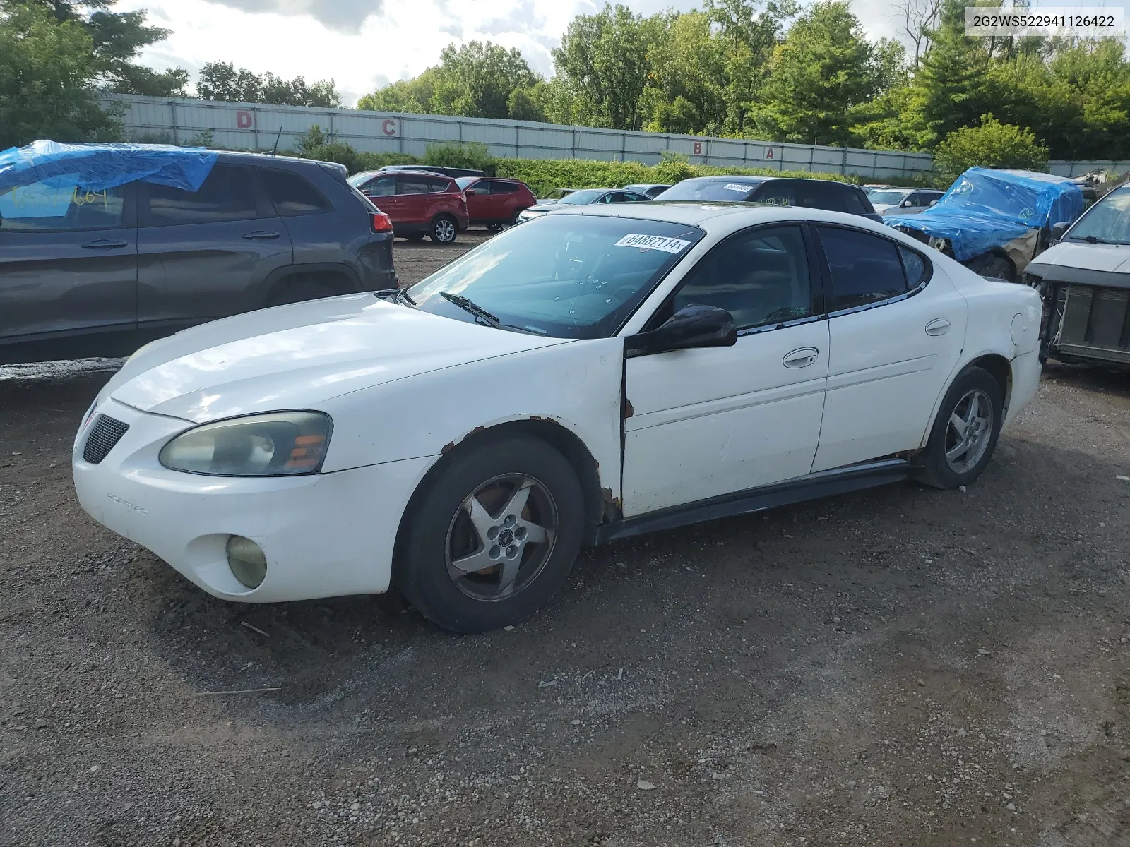 2004 Pontiac Grand Prix Gt2 VIN: 2G2WS522941126422 Lot: 64887114