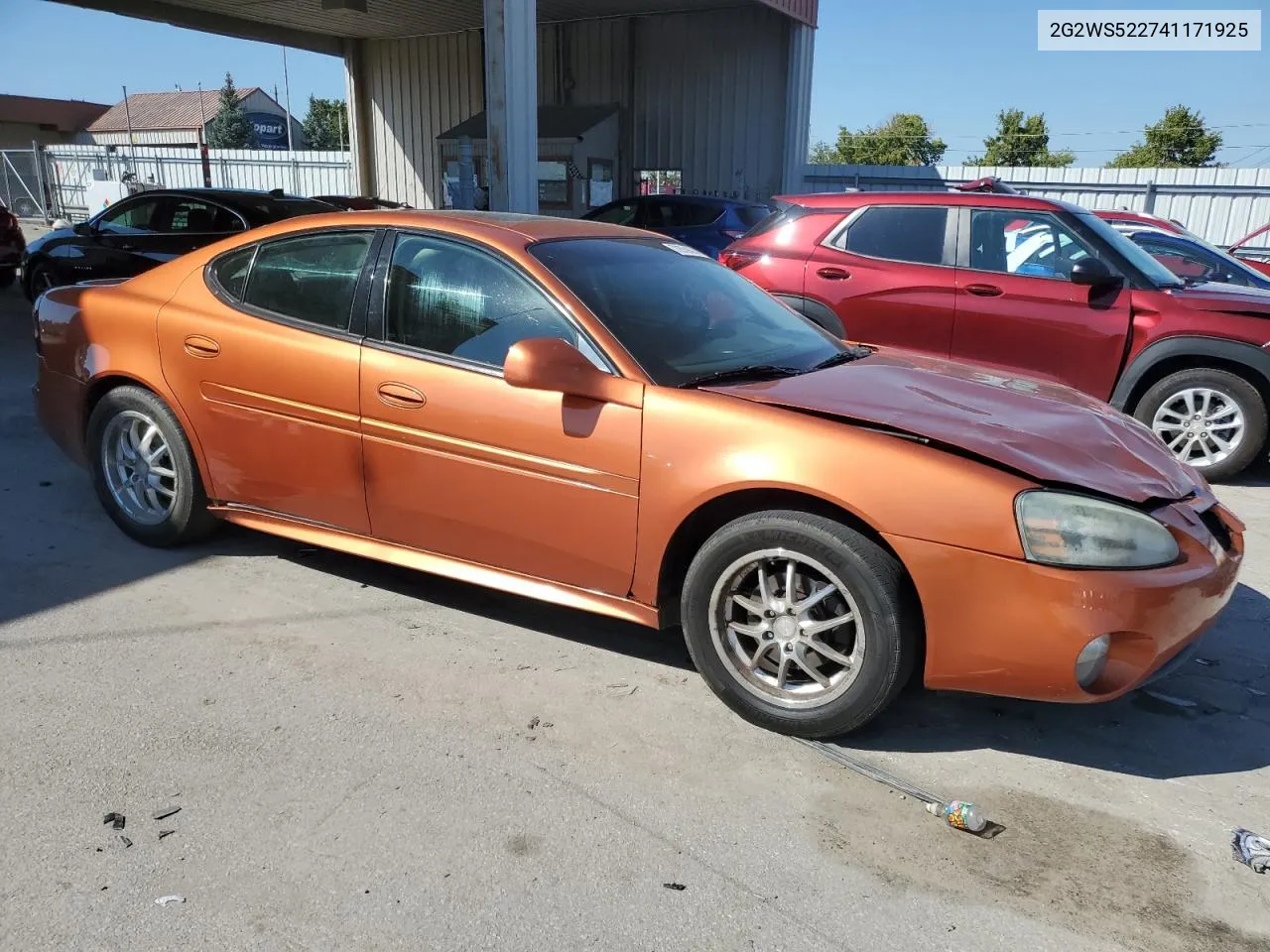 2004 Pontiac Grand Prix Gt2 VIN: 2G2WS522741171925 Lot: 70559434