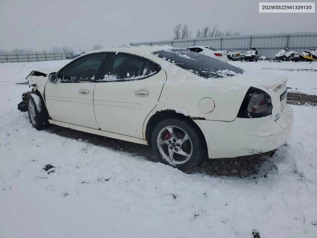 2004 Pontiac Grand Prix Gt2 VIN: 2G2WS522941339130 Lot: 82887993