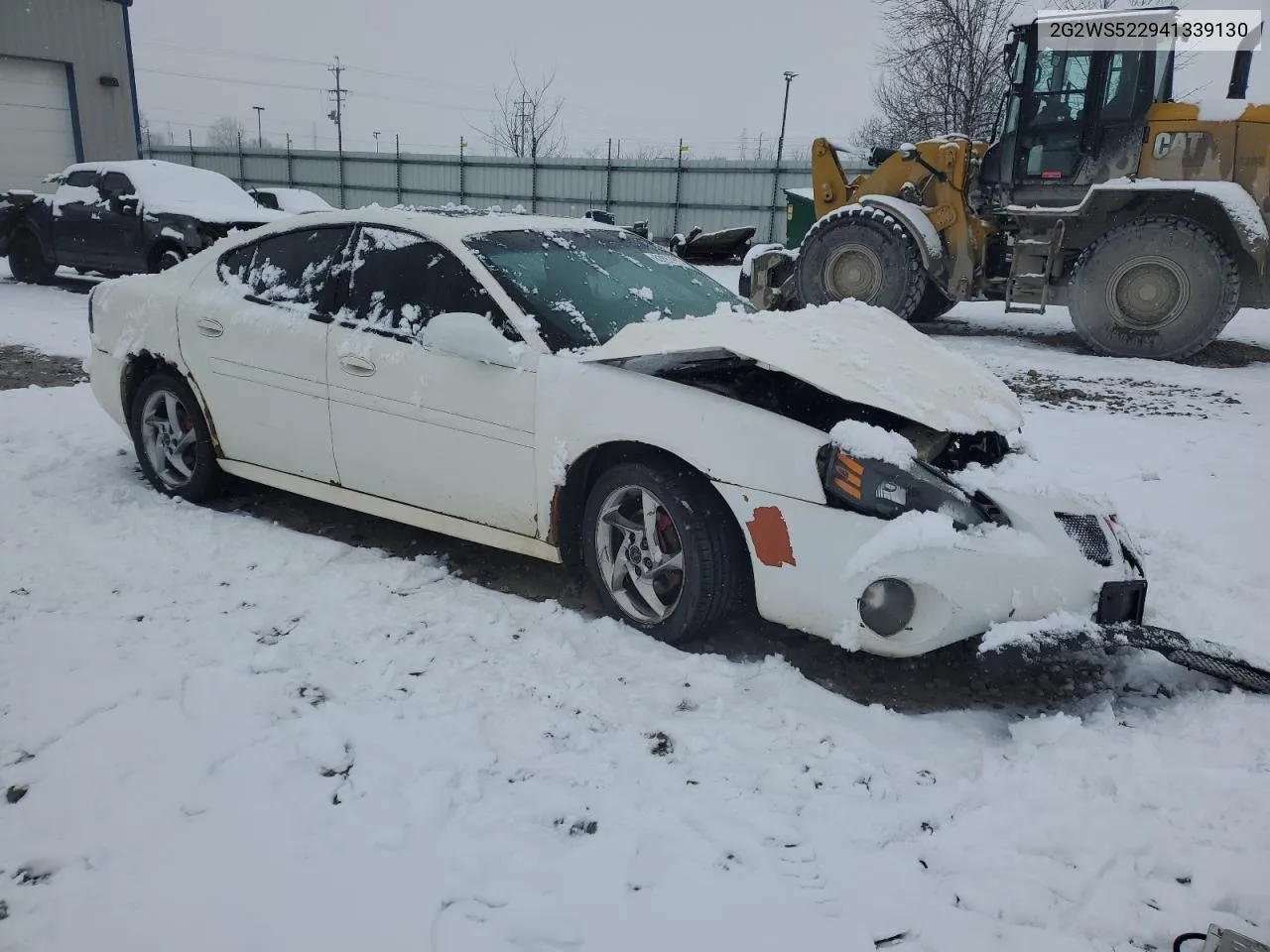 2004 Pontiac Grand Prix Gt2 VIN: 2G2WS522941339130 Lot: 82887993