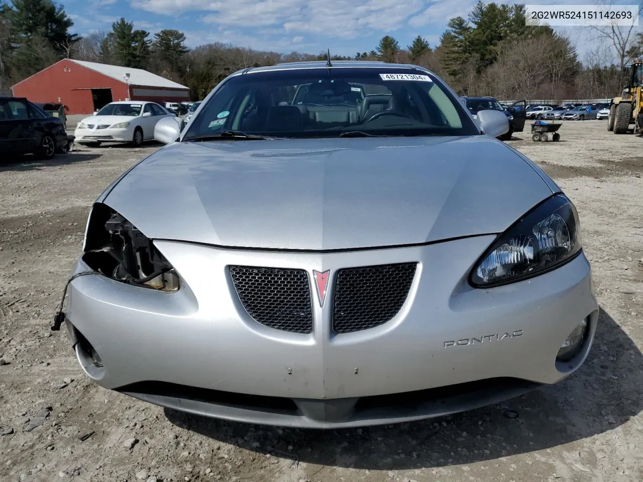 2005 Pontiac Grand Prix Gtp VIN: 2G2WR524151142693 Lot: 48721304