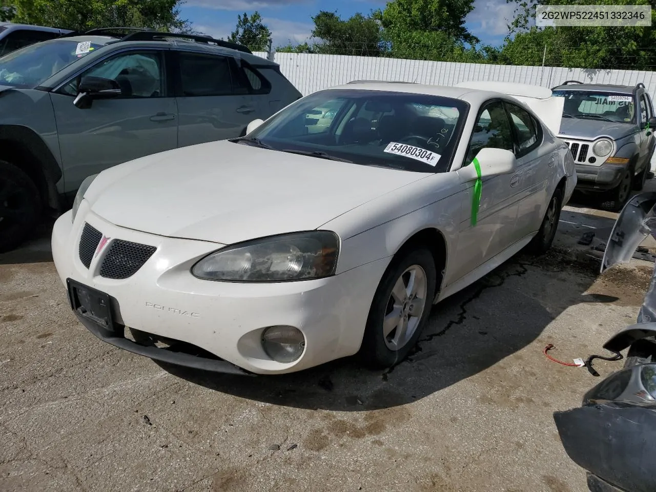 2005 Pontiac Grand Prix VIN: 2G2WP522451332346 Lot: 54080304