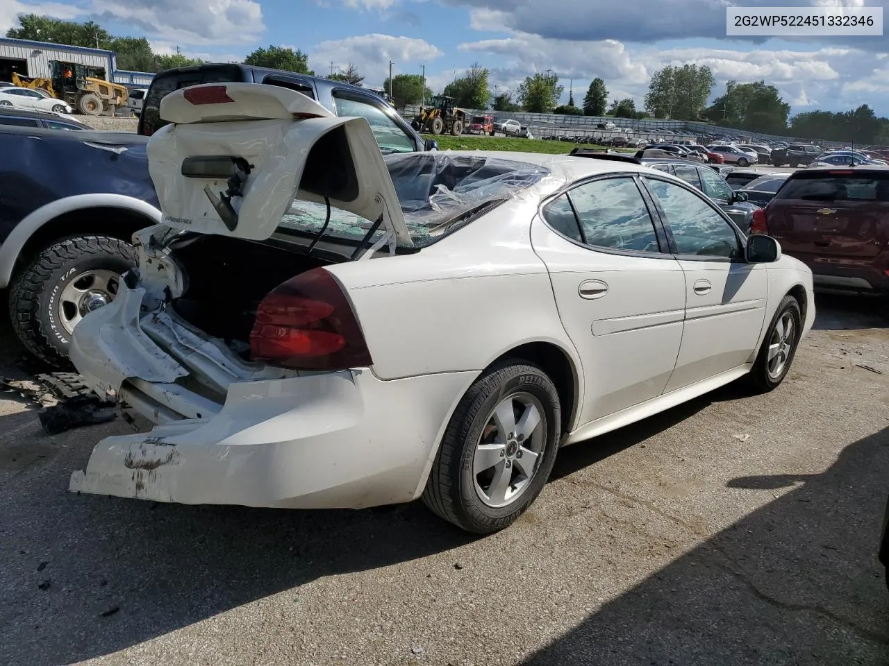 2005 Pontiac Grand Prix VIN: 2G2WP522451332346 Lot: 54080304