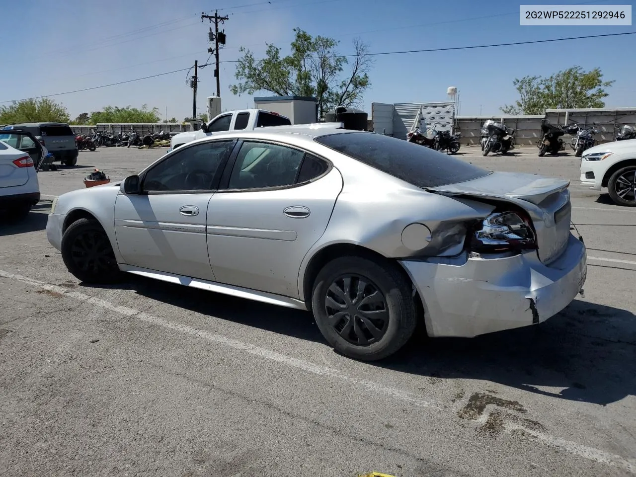 2005 Pontiac Grand Prix VIN: 2G2WP522251292946 Lot: 54384854