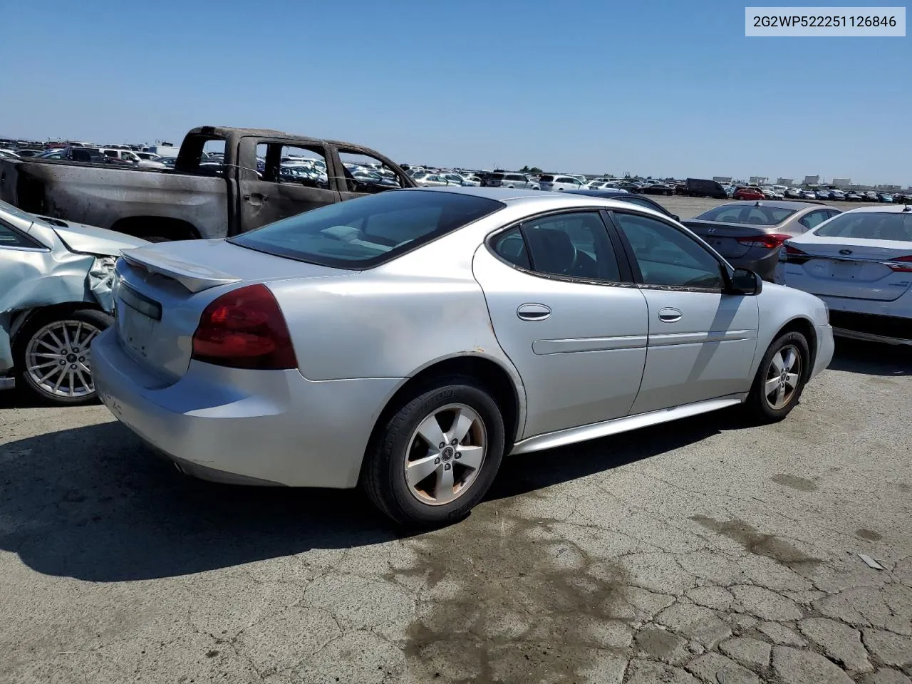 2005 Pontiac Grand Prix VIN: 2G2WP522251126846 Lot: 55185024