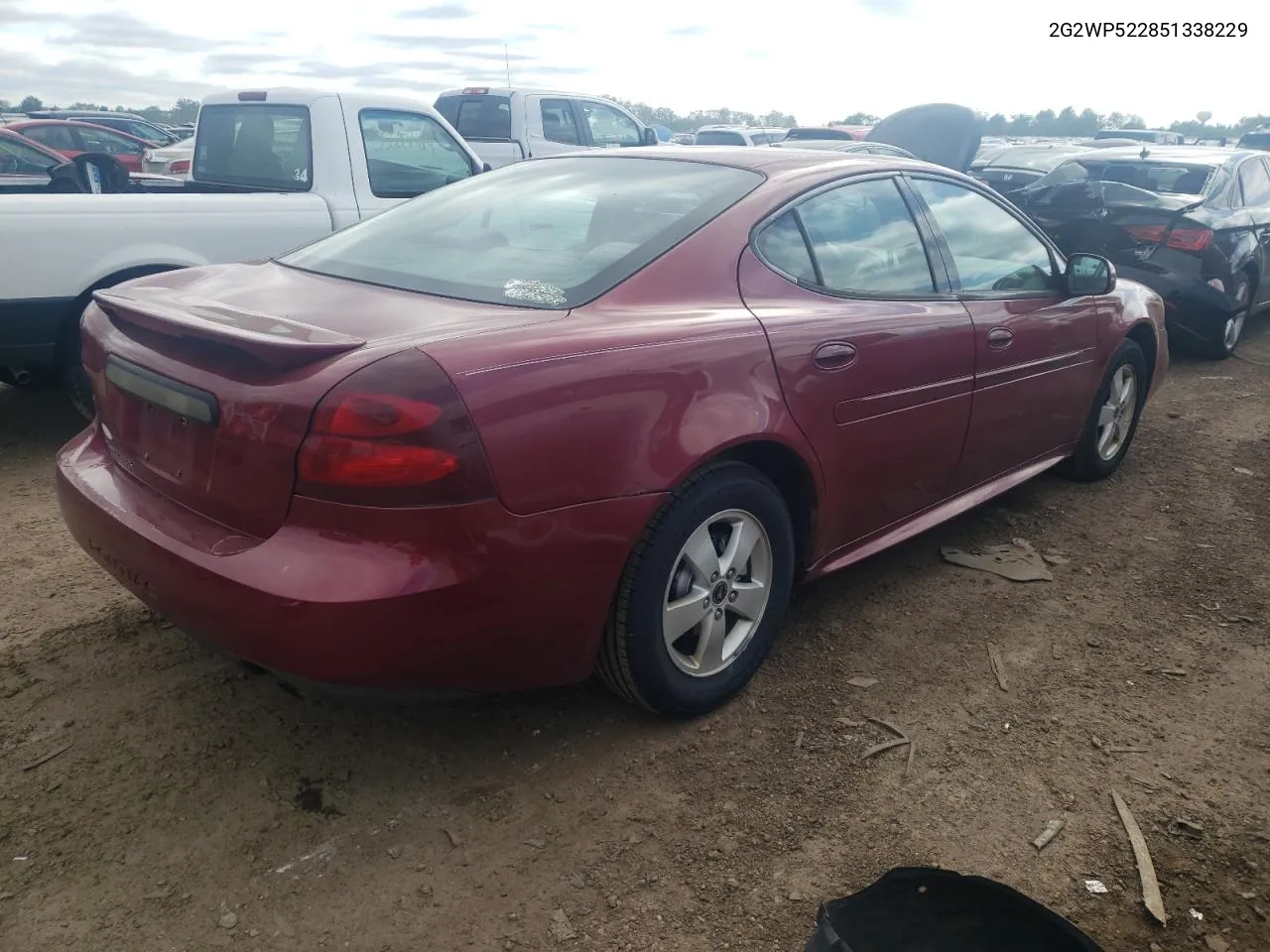 2005 Pontiac Grand Prix VIN: 2G2WP522851338229 Lot: 55289184