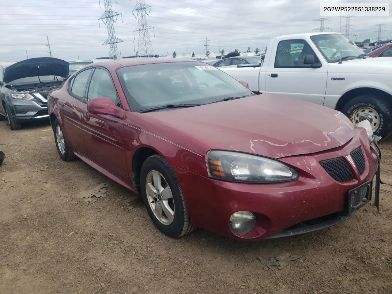 2005 Pontiac Grand Prix VIN: 2G2WP522851338229 Lot: 55289184