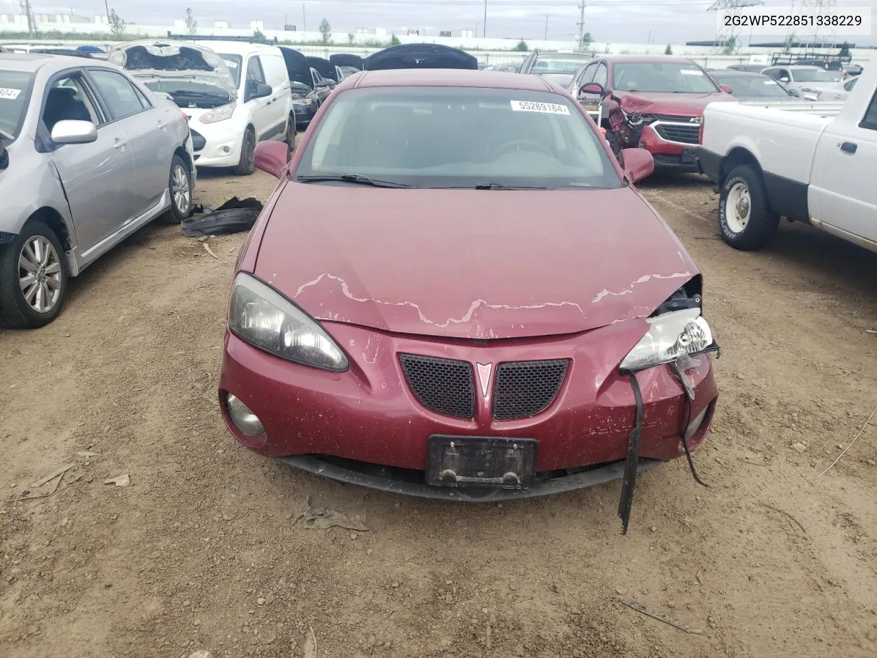 2005 Pontiac Grand Prix VIN: 2G2WP522851338229 Lot: 55289184