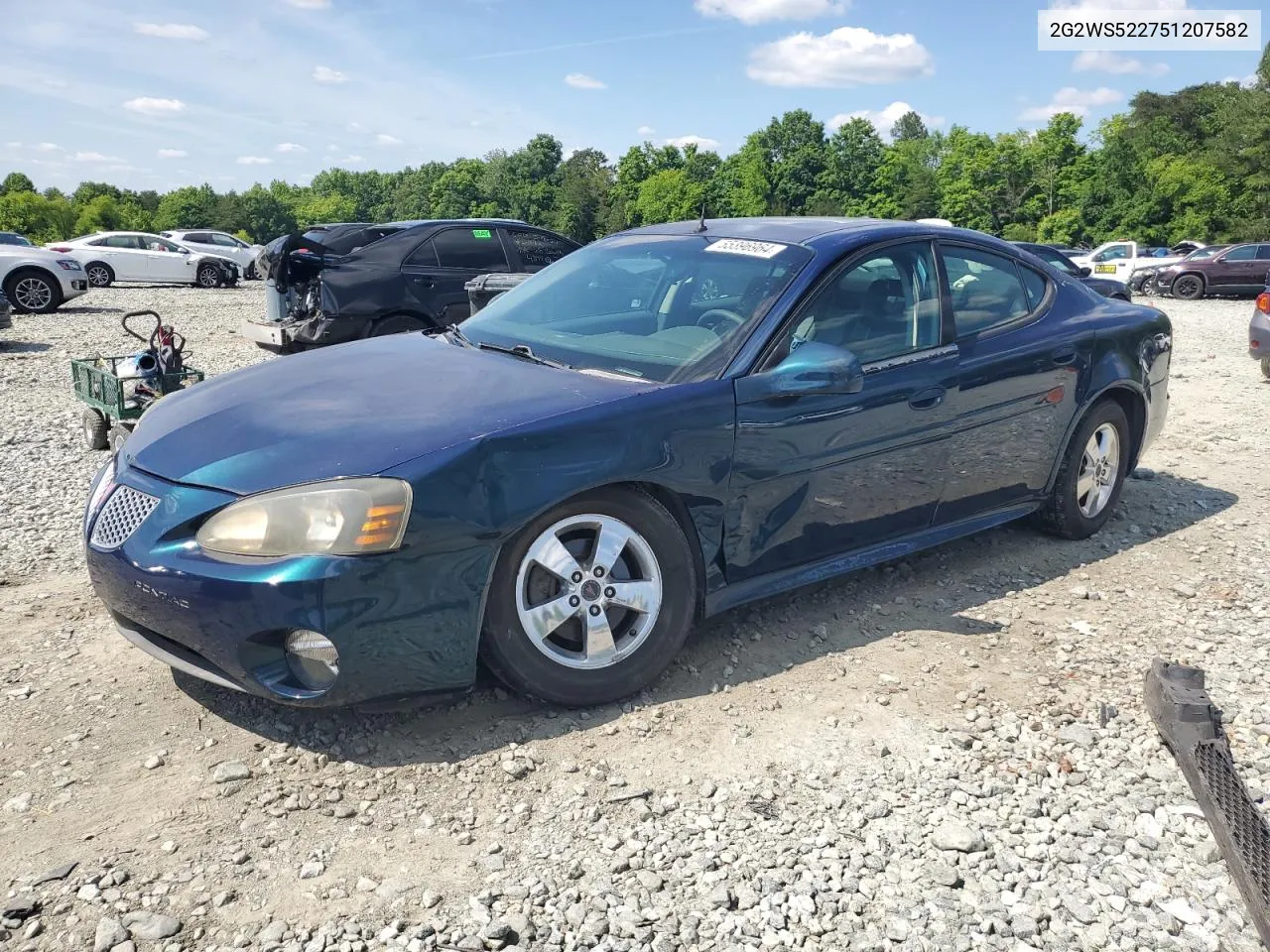 2G2WS522751207582 2005 Pontiac Grand Prix Gt