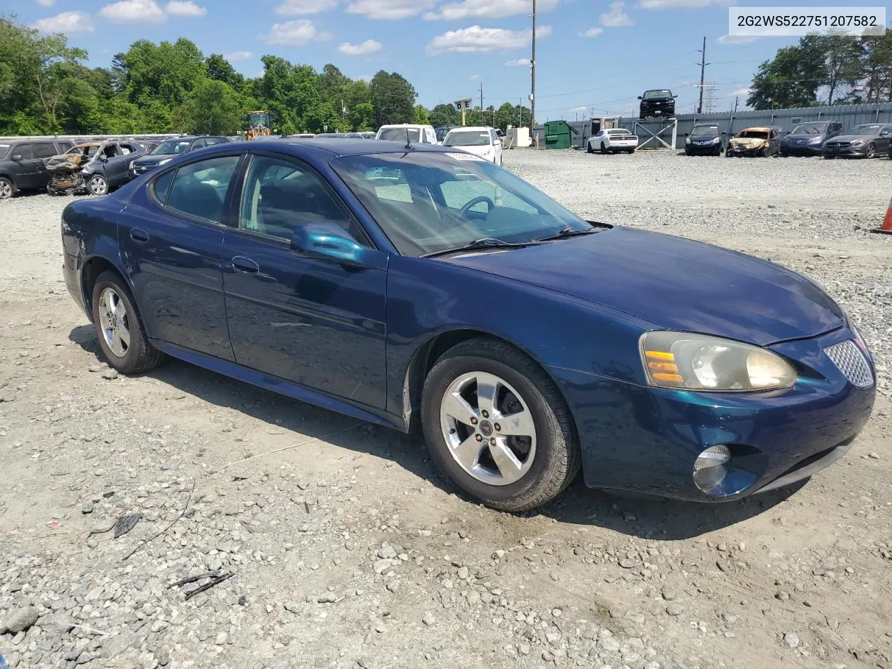 2G2WS522751207582 2005 Pontiac Grand Prix Gt