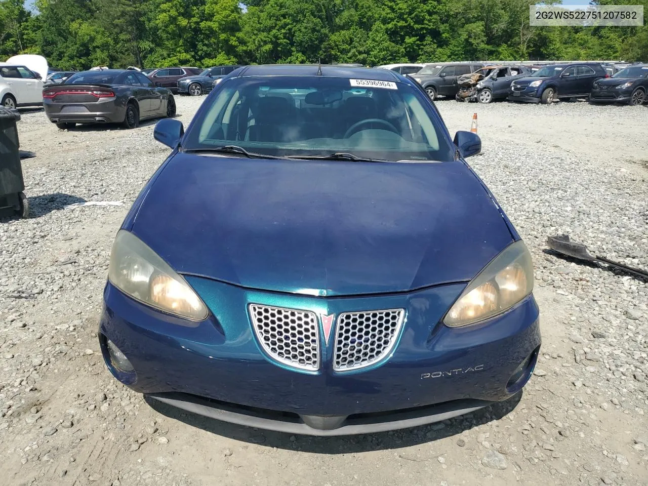 2005 Pontiac Grand Prix Gt VIN: 2G2WS522751207582 Lot: 55396964