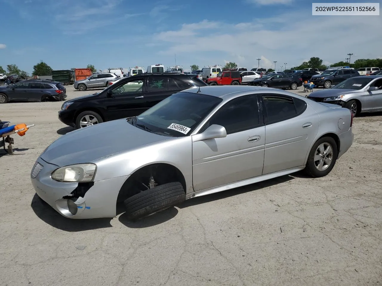 2005 Pontiac Grand Prix VIN: 2G2WP522551152566 Lot: 55469964