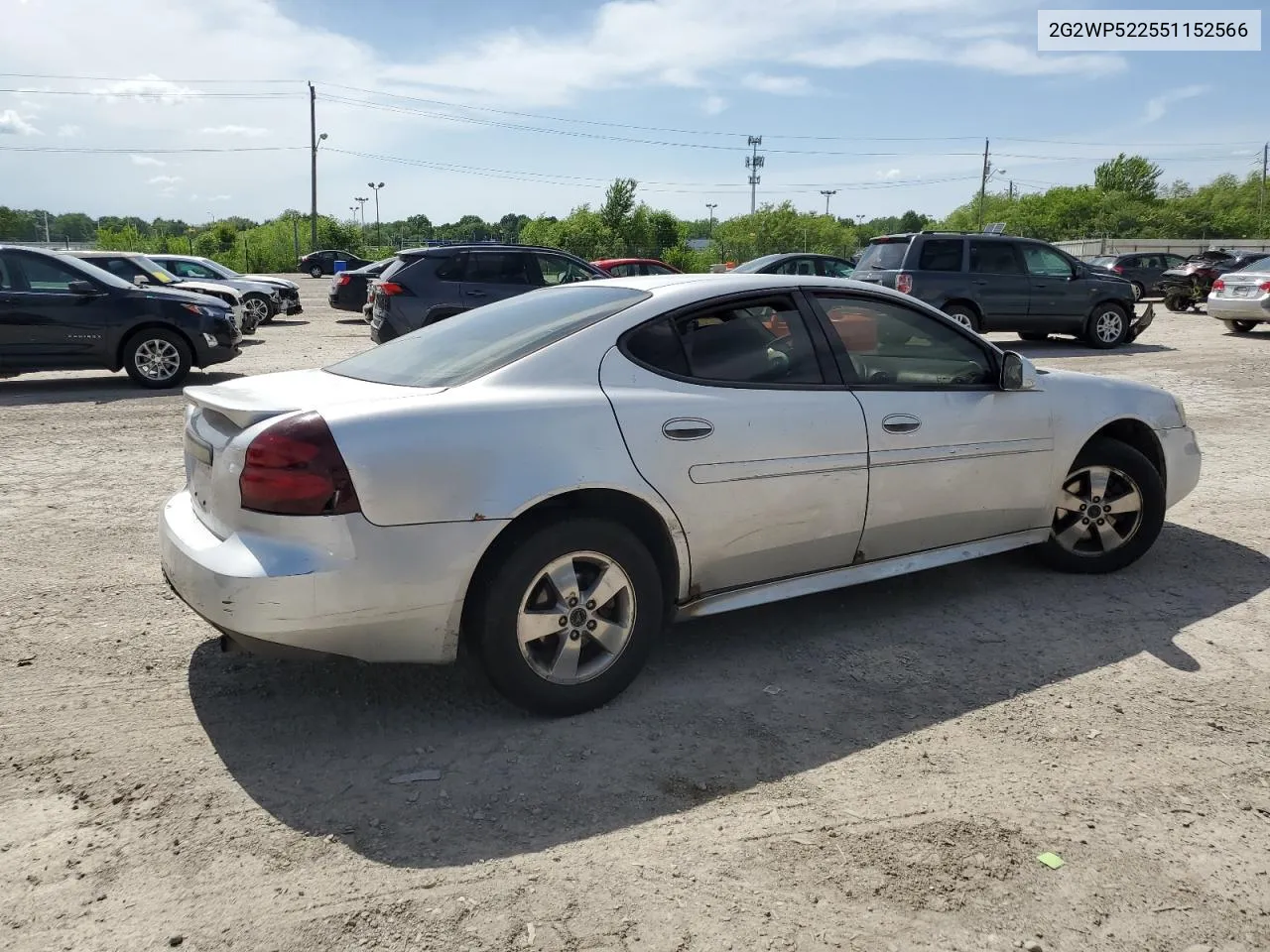 2005 Pontiac Grand Prix VIN: 2G2WP522551152566 Lot: 55469964