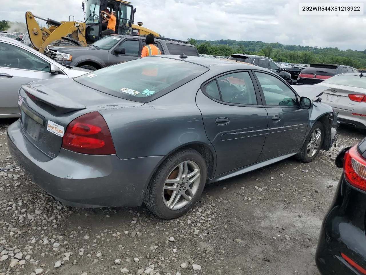 2005 Pontiac Grand Prix Gtp VIN: 2G2WR544X51213922 Lot: 57260164