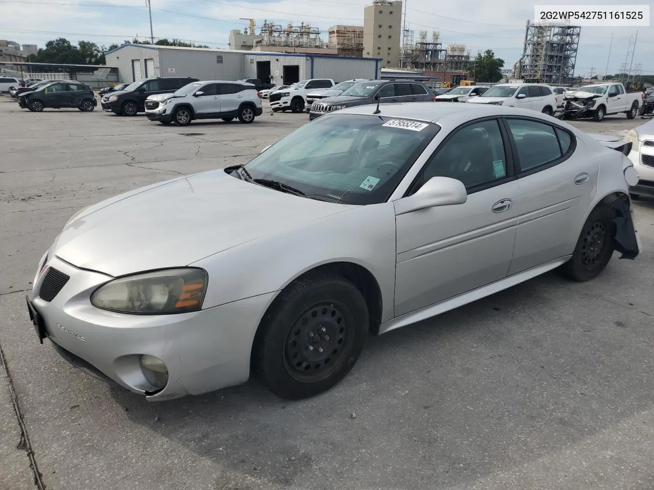 2005 Pontiac Grand Prix VIN: 2G2WP542751161525 Lot: 57955314