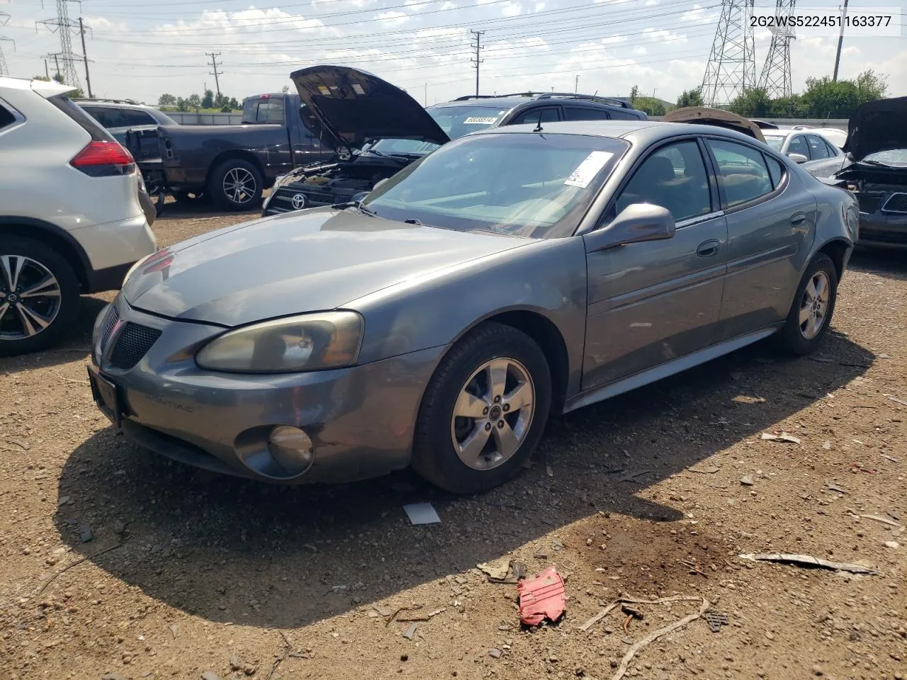 2005 Pontiac Grand Prix Gt VIN: 2G2WS522451163377 Lot: 58225574