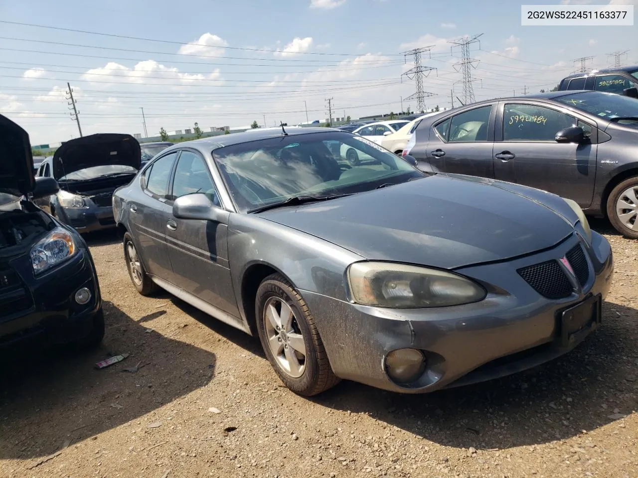 2005 Pontiac Grand Prix Gt VIN: 2G2WS522451163377 Lot: 58225574