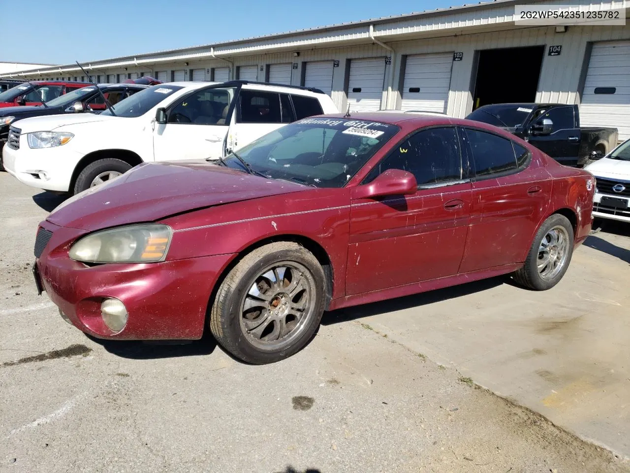 2005 Pontiac Grand Prix VIN: 2G2WP542351235782 Lot: 59009264