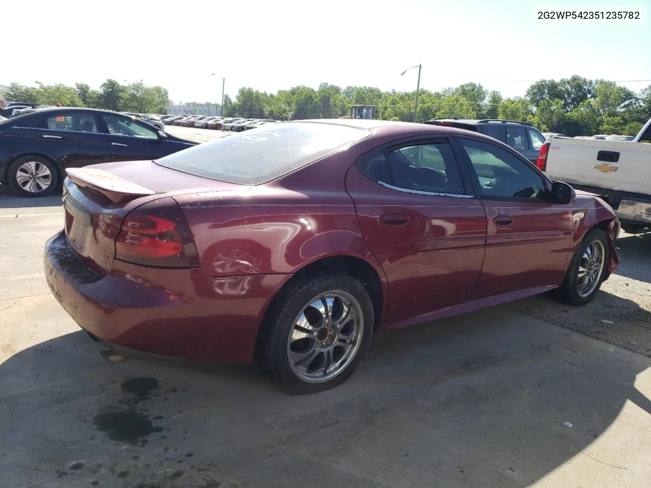 2005 Pontiac Grand Prix VIN: 2G2WP542351235782 Lot: 59009264