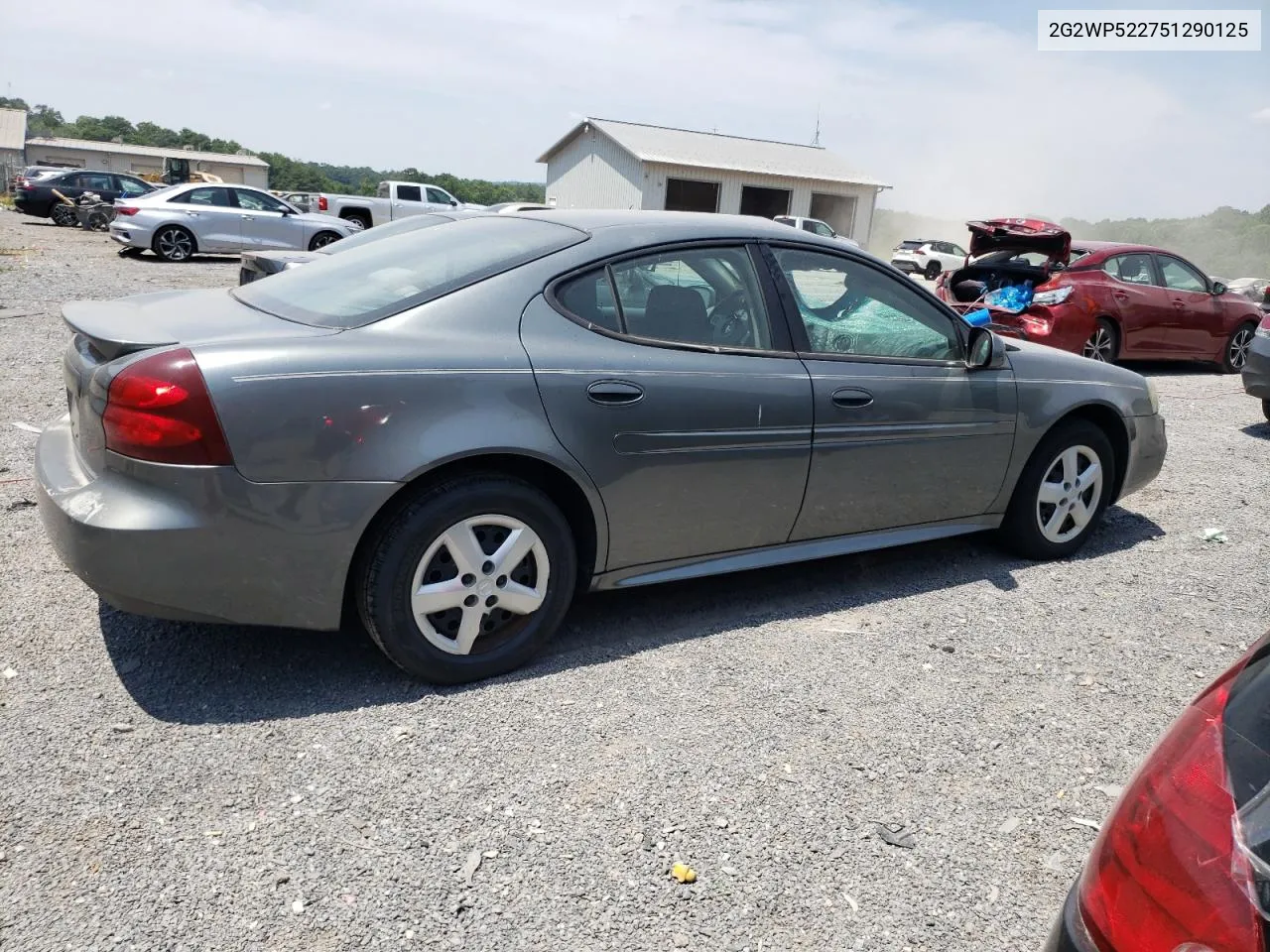 2005 Pontiac Grand Prix VIN: 2G2WP522751290125 Lot: 59541524