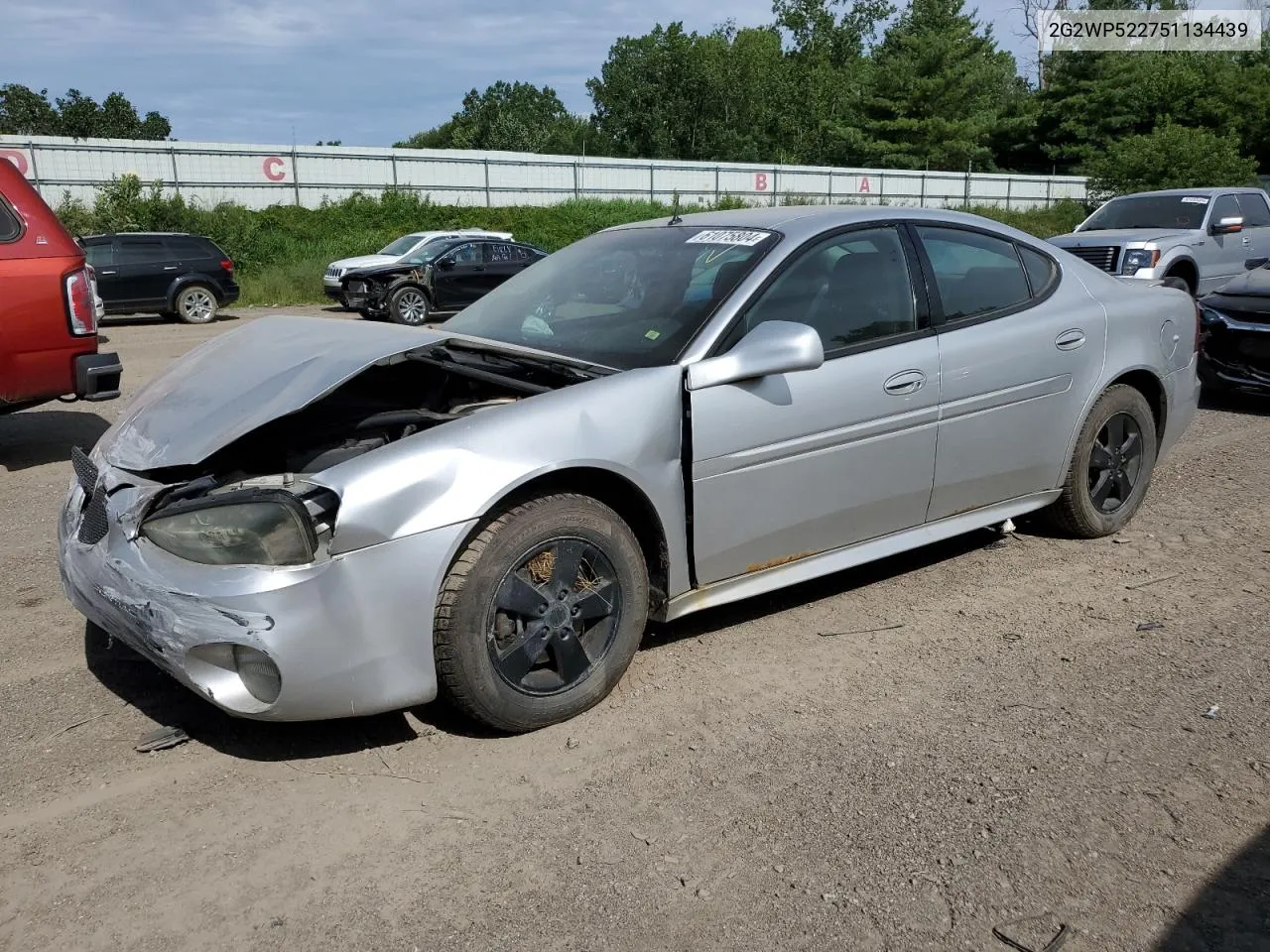 2005 Pontiac Grand Prix VIN: 2G2WP522751134439 Lot: 61075804