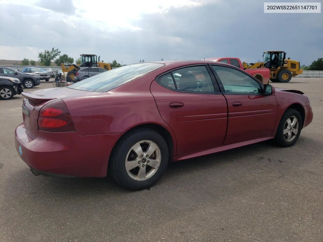 2005 Pontiac Grand Prix Gt VIN: 2G2WS522651147701 Lot: 61740224