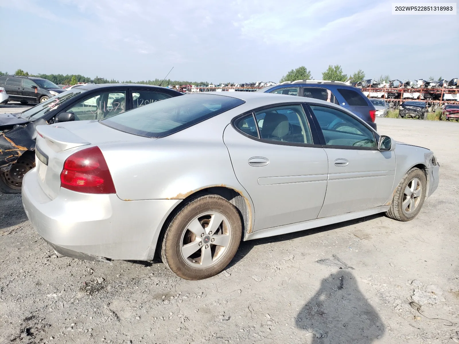 2005 Pontiac Grand Prix VIN: 2G2WP522851318983 Lot: 62173604