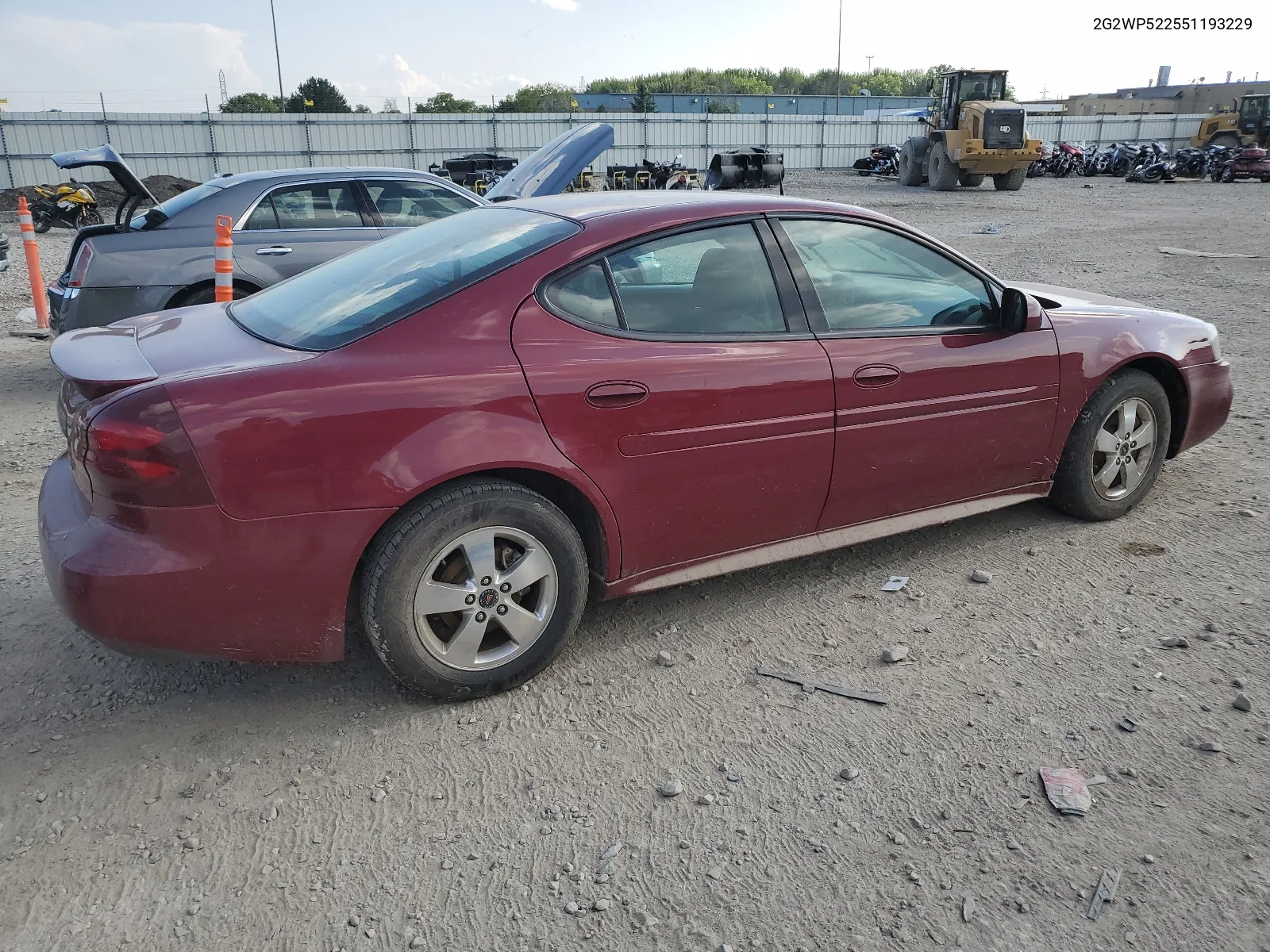 2005 Pontiac Grand Prix VIN: 2G2WP522551193229 Lot: 62631364