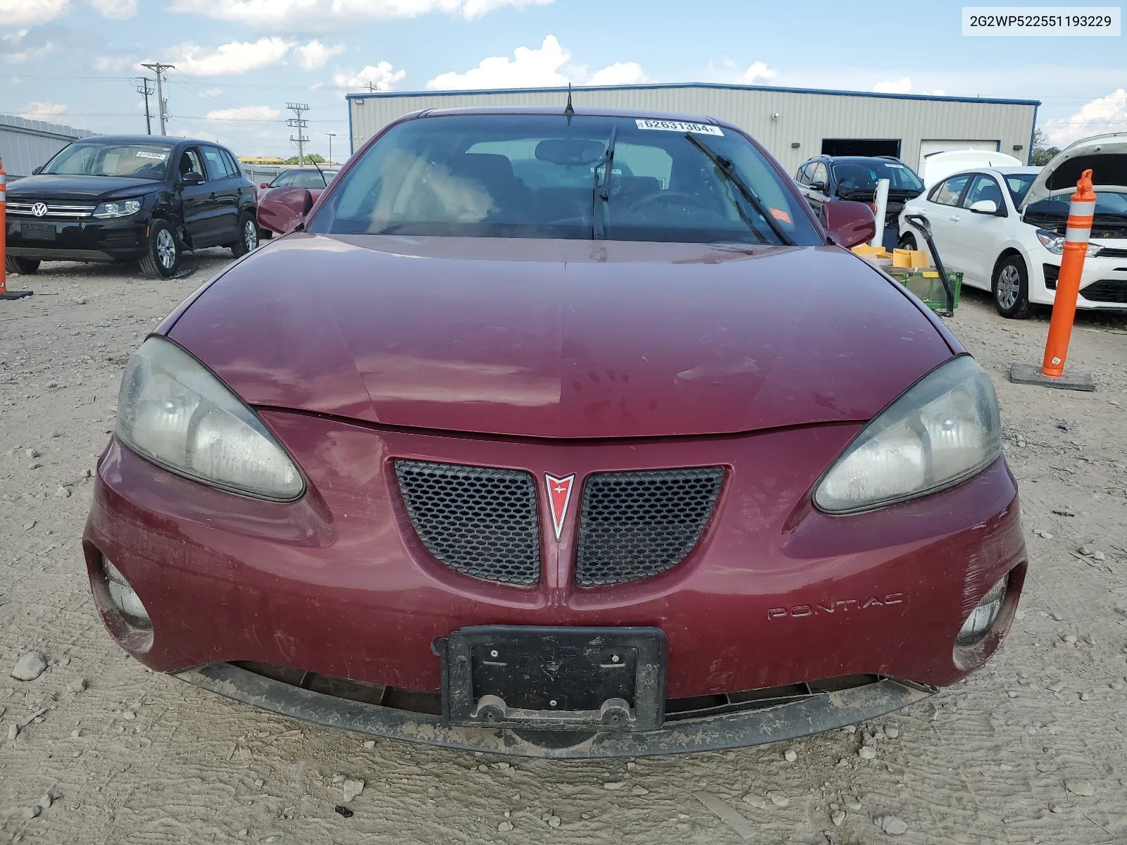 2005 Pontiac Grand Prix VIN: 2G2WP522551193229 Lot: 62631364