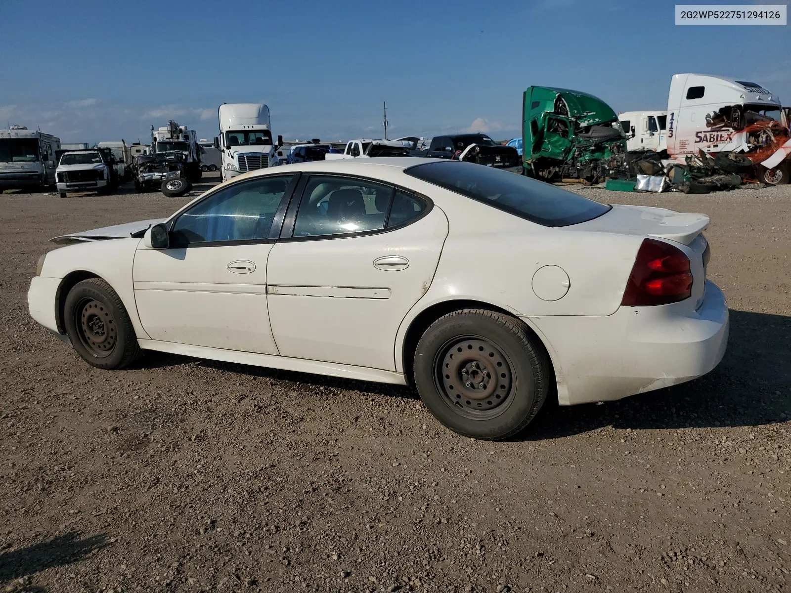 2005 Pontiac Grand Prix VIN: 2G2WP522751294126 Lot: 63900224