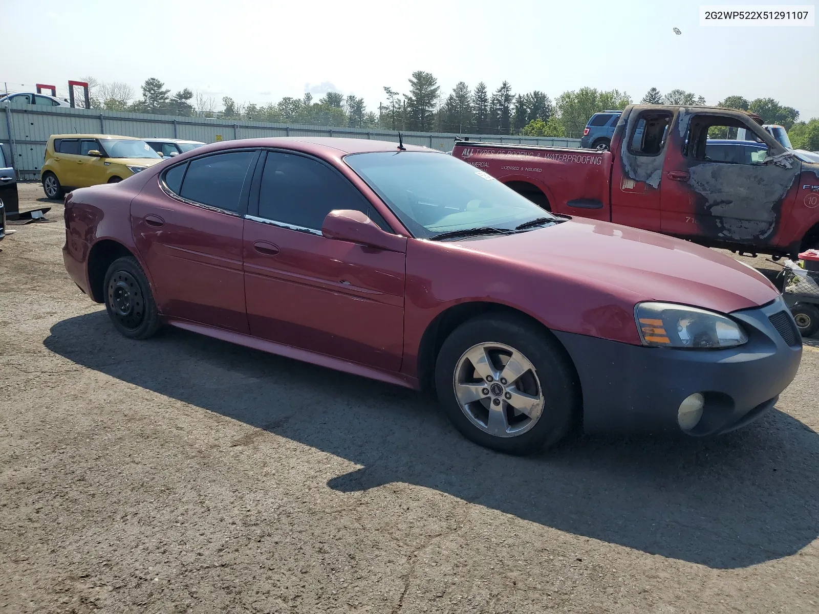 2005 Pontiac Grand Prix VIN: 2G2WP522X51291107 Lot: 65934134