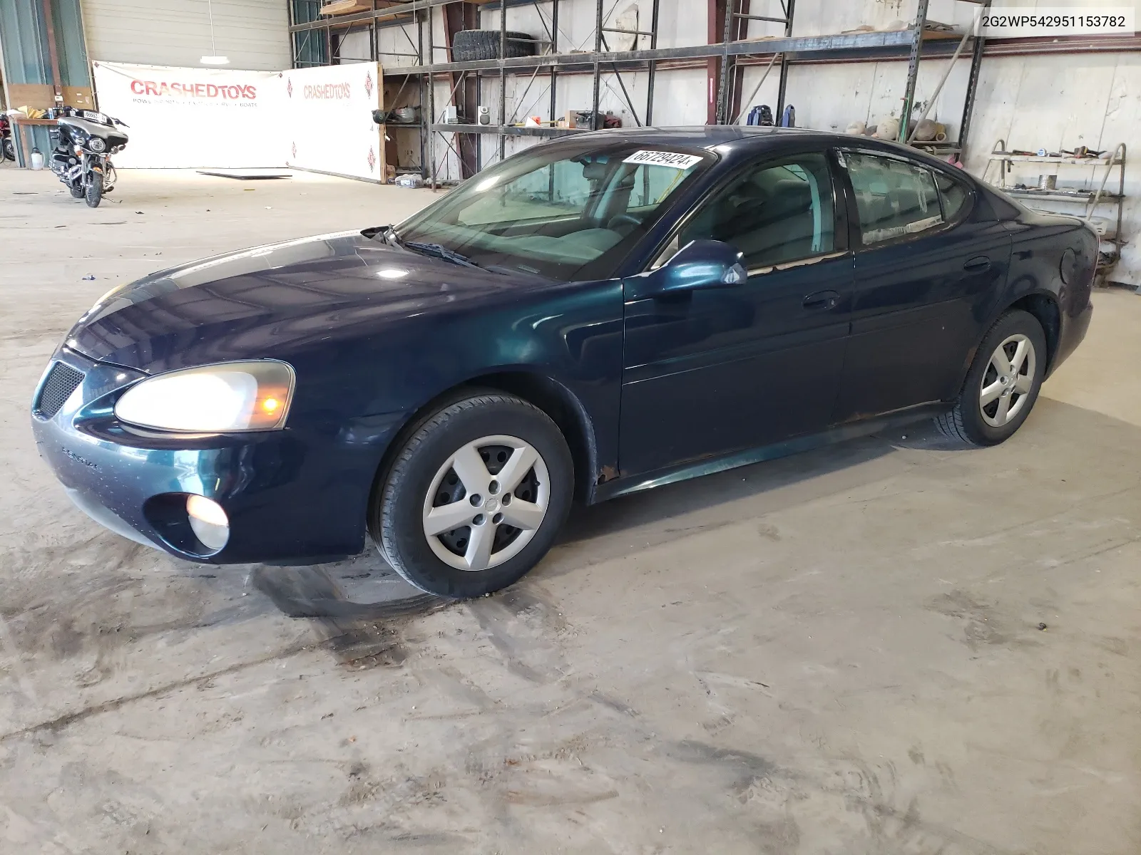 2005 Pontiac Grand Prix VIN: 2G2WP542951153782 Lot: 66729424